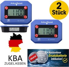 2x Digitale Parkuhr elektronische Parkscheibe automatisch elektrisch Zulassung