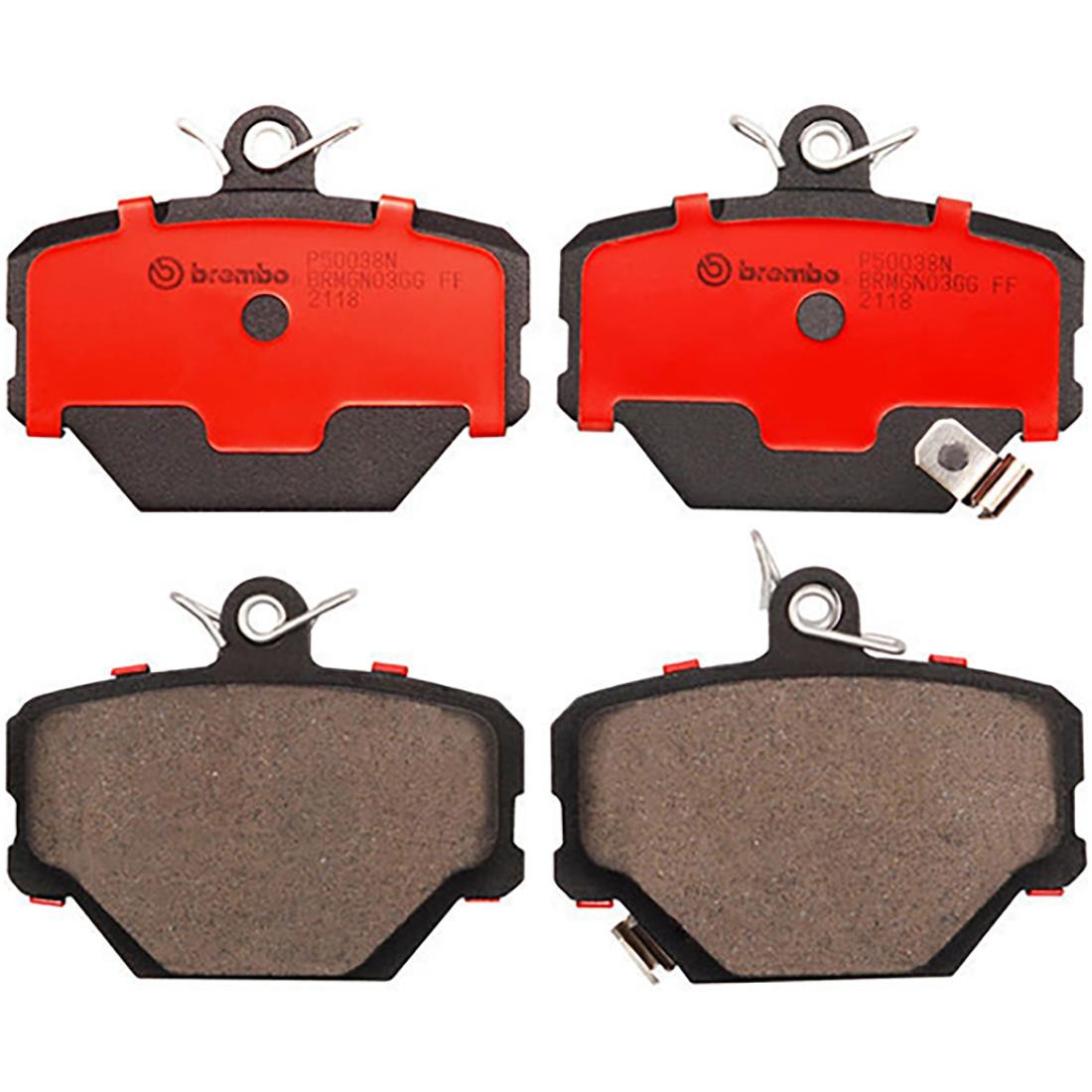 Brembo Front Ceramic Brake Pad Set For Smart Fortwo Pure Brabus Passion Cabrio