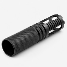 Steel 1/2x28 TPI Muzzle Brake  Sound Forwarder / Dual End for 223 556 22lr