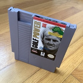 GREG NORMAN'S GOLF POWER cart for Nintendo NES (Virgin, 1992), TESTED & WORKS!