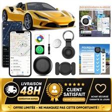 Traceur GPS Voiture sans Abonnement Bluetooth Smart Tag Auto Moto Vélo