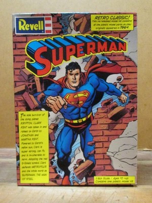SUPERMAN, The Man of Steel, 1:8 scale, Revell 85-3635, c. 1999, Retro Classic