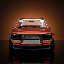 1970 NISSAN SKYLINE C10 HAKOSUKA WORKS ORANGE METALLIC 1/18 BY SOLIDO S1813003