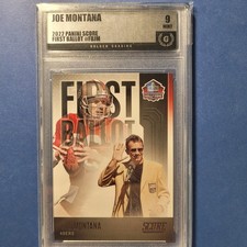 2022 SCORE FIRST BALLOT JOE MONTANA SAN FRANCISCO 49ERS #FB-JM Golden 9 Mint