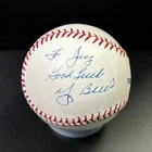 Yogi Berra In Person Autographed Baseball New York Yankees + Mets HOF SEE DESC