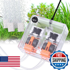 SEAOURA 10W 160GPH Quiet 4-Outlet Aquarium Air Pump Fish Tank Bubbler