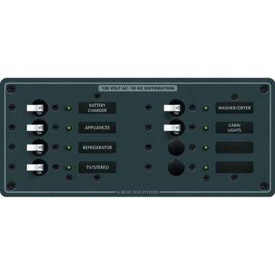Blue Sea Systems Power Distribution (8 position - 120v)