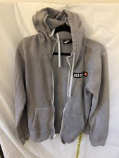 Nike Just Do It Grey Full Zip Fleece Hoodie S