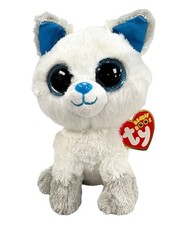 Ty Beanie Boos - Frost the Arctic fox, Glitter Eyes, MWMT Stuffed Animal Toy
