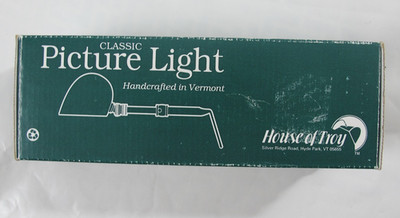 Vtg House of Troy Traditional Gold Wrinkle Picture Display Light 8'' T8-2 USA