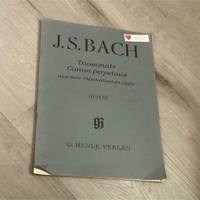G. Henle Verlag J.S. Bach Triosonate Trio for Violin and Cello