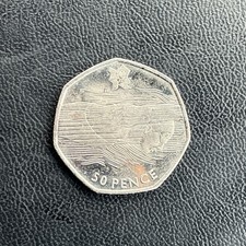 Olympic 2012 50p Coin - Swimming - Circulated