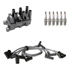 Denso Ignition Coil Wires 6 NGK Nickel Spark Plugs Kit For Taurus Sable V6 Vin U