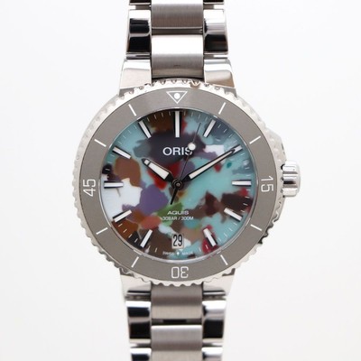 Oris Aquis Date Upcycle 36,5 mm Stahl Uhr 72254591 145870733