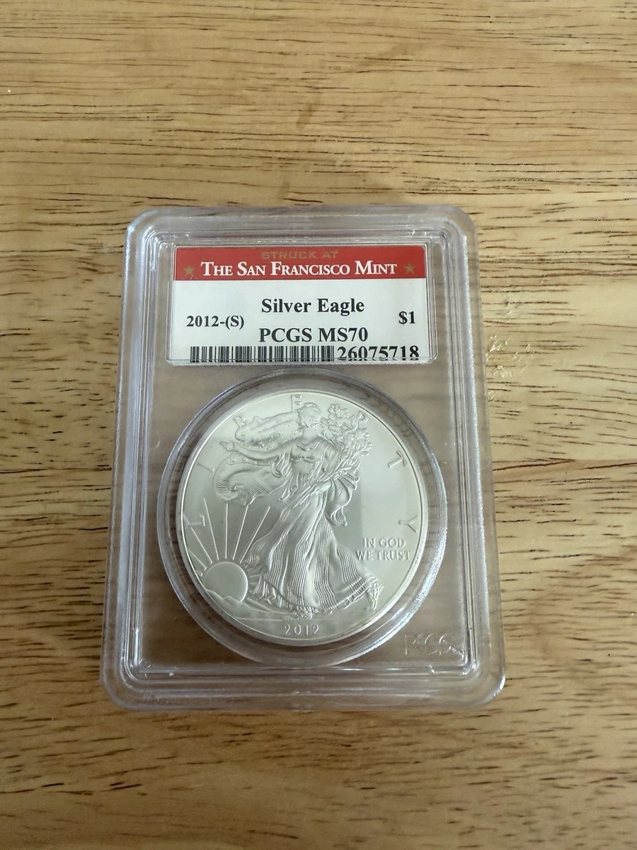 コレクション 2012 Silver Eagle PCGS MS70 American Eagle MS 70 Graded 2012 Silver Bullion Coins for sale | eBay
