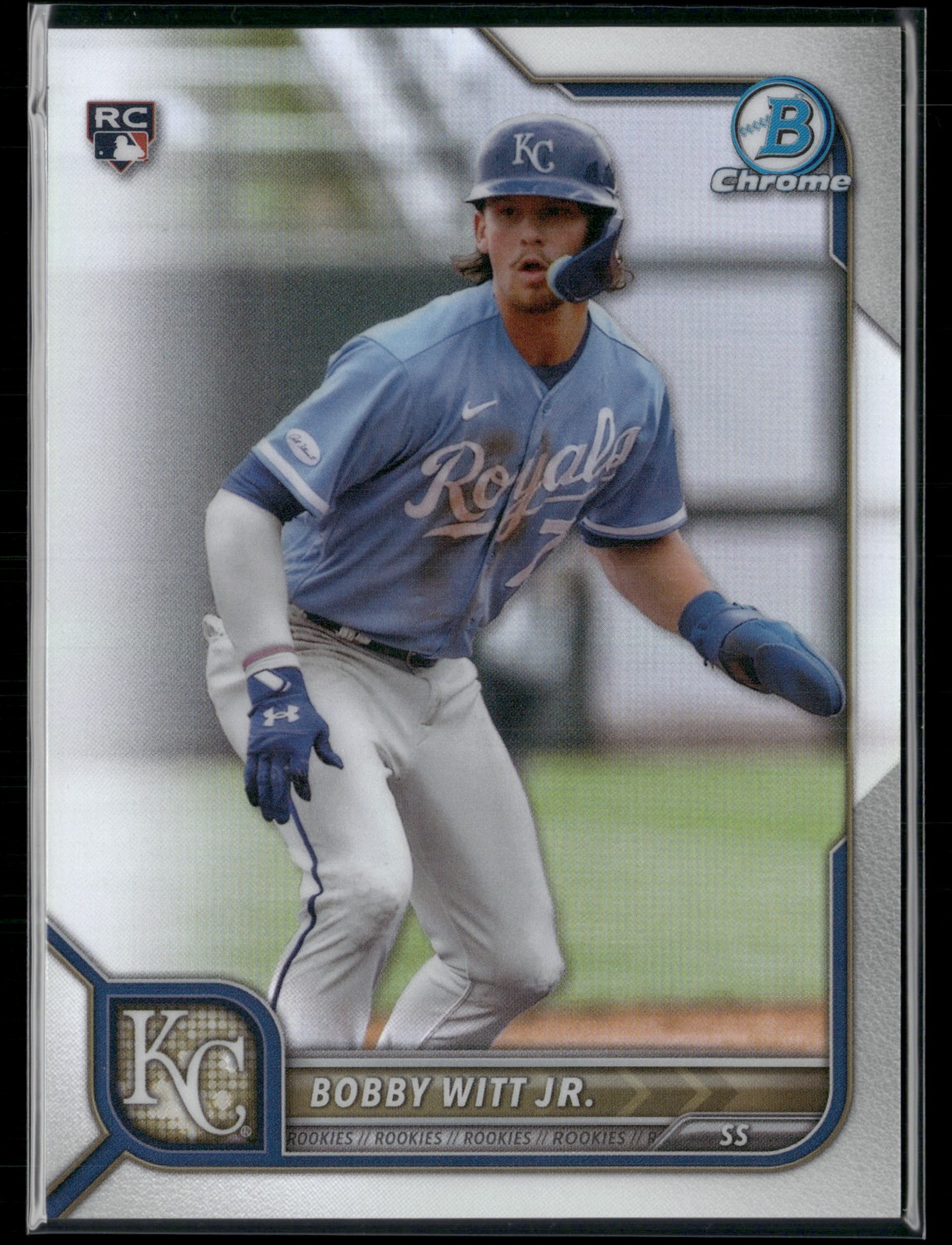 2022 Bowman Chrome #77 Bobby Witt Jr. Refractor #/499