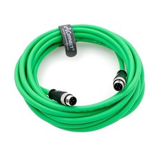 Universal M12 D-Code 4 Pin Male Ethernet Cable Cat5e for Industrial Camera 5M