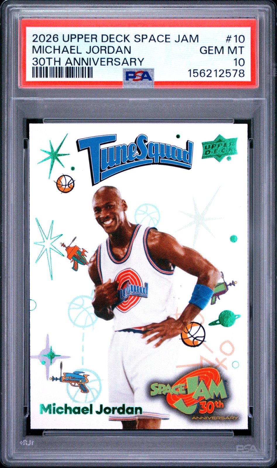 2026 UPPER DECK SPACE JAM MICHAEL JORDAN 30th ANNIVERSARY PSA 10 GEM MINT