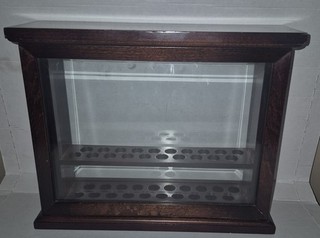 Levenger True Writer Museum Fountain Pen Display Case 20 Slot Dark Cherry #1