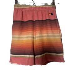 Aviator Nation Tulum Sweatshorts Kids Shorts Boys Girls Size 8 Pink Multicolor