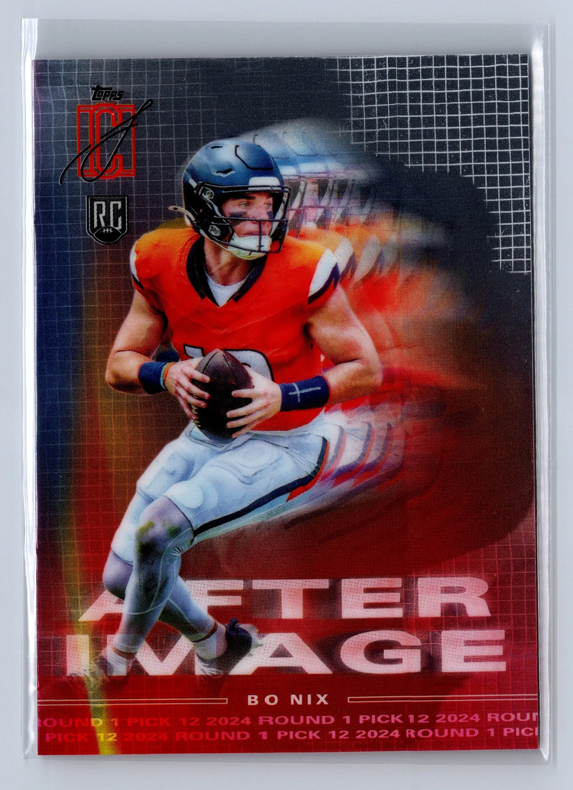 2024 Topps Signature Class After Image Bo Nix #AI-9