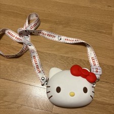 Hello Kitty Q Uncle Coin Silicone Mini Purse Cross Body Bag Adjustable Strap
