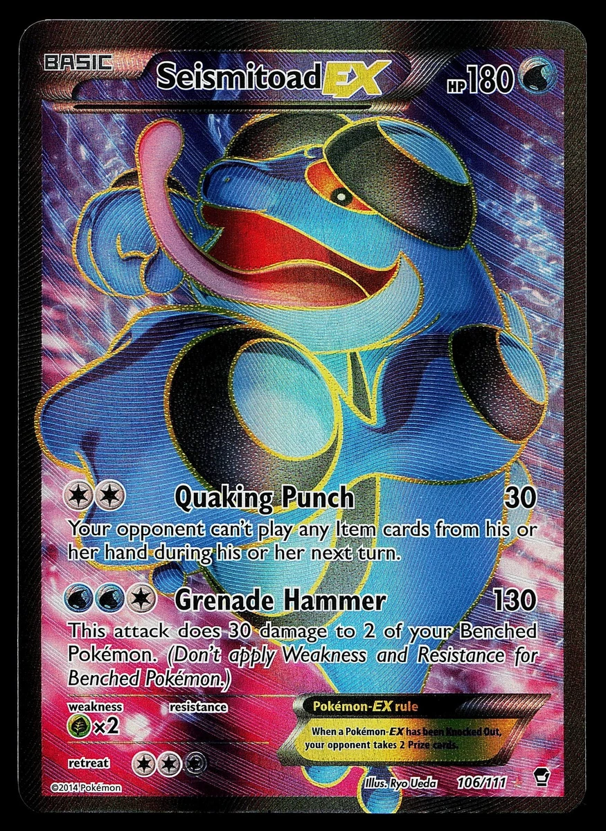 Seismitoad Pokmon TCG Full Art Individual Trading Card Games for sale |  eBay