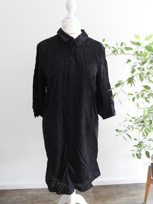 Comma Hemdblusenkleid schwarz - Gr. 40 - super Zustand