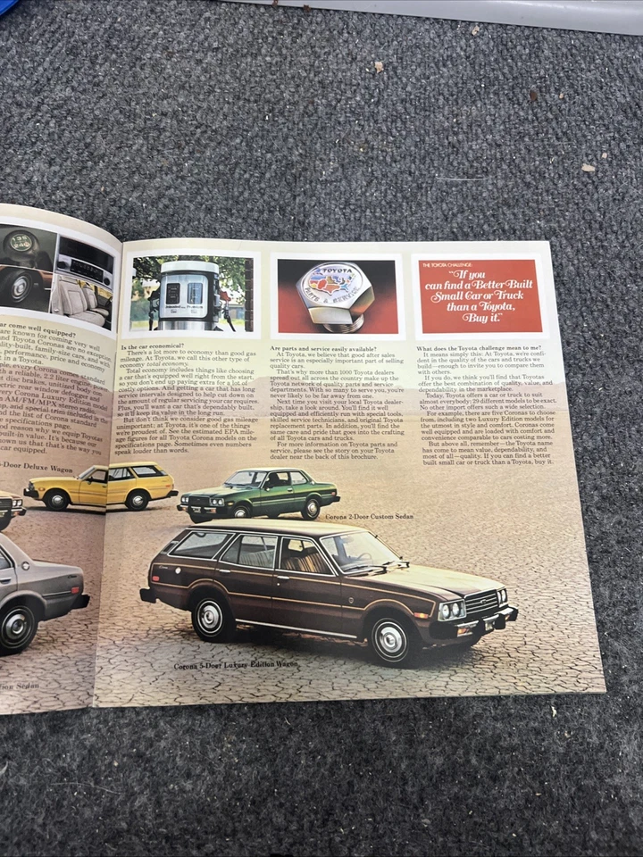 Folleto catálogo de ventas Toyota Corona 1978 Foto 3 de 4