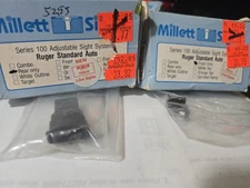 Millett Series 100 Sights Ruger Standard Auto White Outline Rear White Front