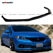 For 2013-2015 Honda Civic Sedan Cs Style Front Bumper Lip Spoiler Glossy Black