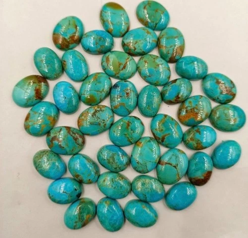 AA++ Mohave Turquoise Oval Shape  Cabochon Loose Gemstone Wholesale Lot