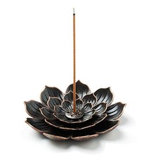 Incense Burner, Incense Holder for Sticks, Brass Lotus Incense Stick Standard 1