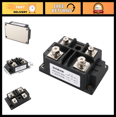 300A 1600V Bridge Rectifier Module - Single Phase AC to DC Diode, 4 Terminals, I