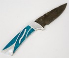 VICE CUTLERY Michael Prater Painted Pony DAMASCUS Buck Knife W/Box COA — photo 9