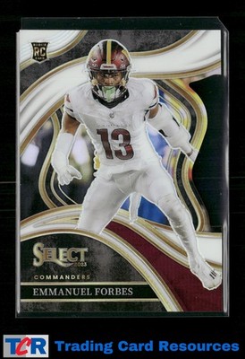 2023 Panini Select #270 Emmanuel Forbes White Prizms Die Cuts #/199