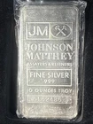 Johnson Matthey 10oz Silver Bar open in Plastic number 162486
