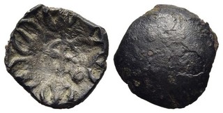 FITZ ANCIENT INDIA Gandhara janapada COPPER 1/4 SHATAMANA 13mm 1 33g ±BAM1341