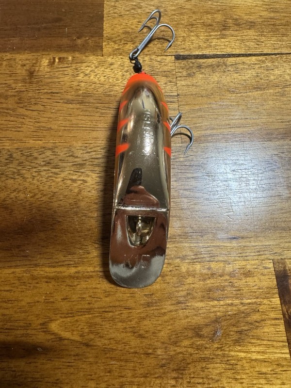 Pre-Rapala Luhr Jensen Kwikfish K15 Silent “Gold Finger” Fishing Plug Crankbait