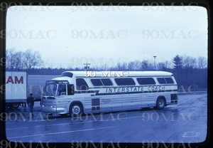 INTERSTATE COACH. GM COACH BUS #7469. Original Slide 1978.