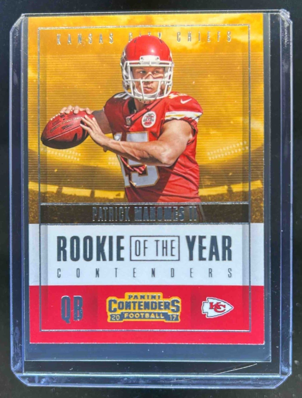 2017 Contenders Patrick Mahomes II Rookie of the Year RC #RY-3 Chiefs