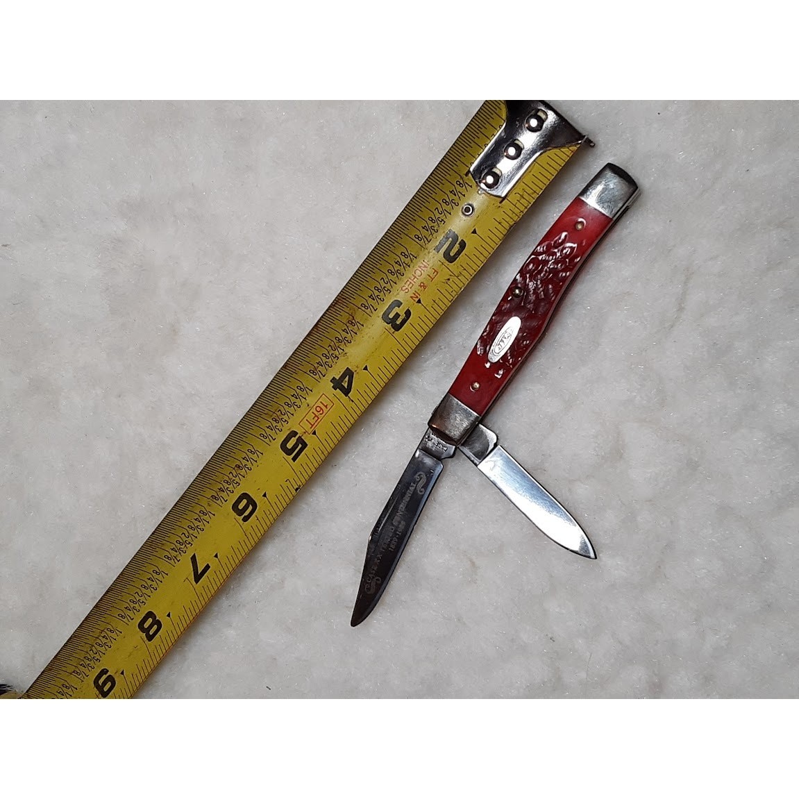 Vintage Knife Case XX 1889-1989 R62032 SS Red Texas jack