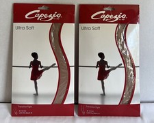 Capezio Ultra Soft Girls Transition Dance Tights Beige 1916C Size 8-12 2pair 