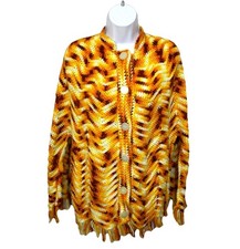 Vintage Poncho Handmade Crochet Capelet Festival Boho Hippie Fringe 70s