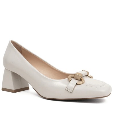 White Classic Closed Pumps Sergio Moretti SM6020-151215WHT