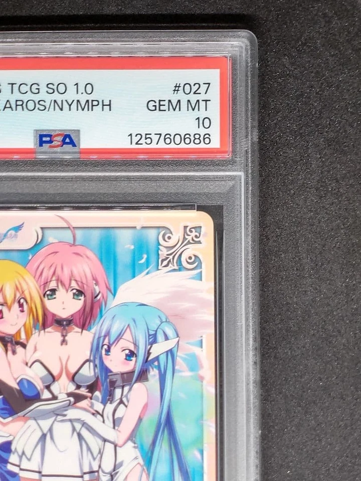 PSA10 Chaos TCG Sora no Otoshimono Astraea Ikaros Nymph SO 1.0 #027 Japón Foto 4 de 4