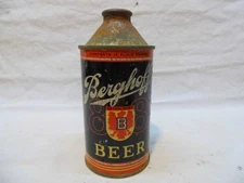 BERGHOFF 1887 IRTP CONE TOP BEER CAN~BERGHOFF BRG, FOET WAYNE, IND