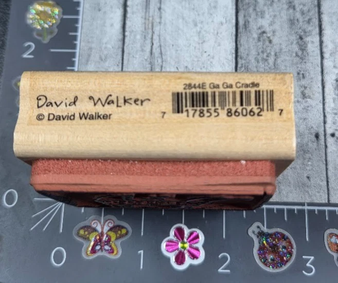 Estampida de goma Baby Ga Cuna Cochecito Cochecito Carro Sello de goma #Q106 Foto 3 de 3