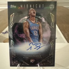 2025-26 Topps Midnight Thomas Sorber RC Rookie Midnight Sun Auto
