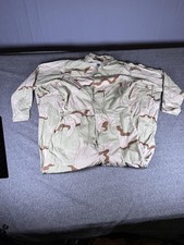US Military Coveralls Mens Large Beige Desert Camo Mechanics Cold Weather